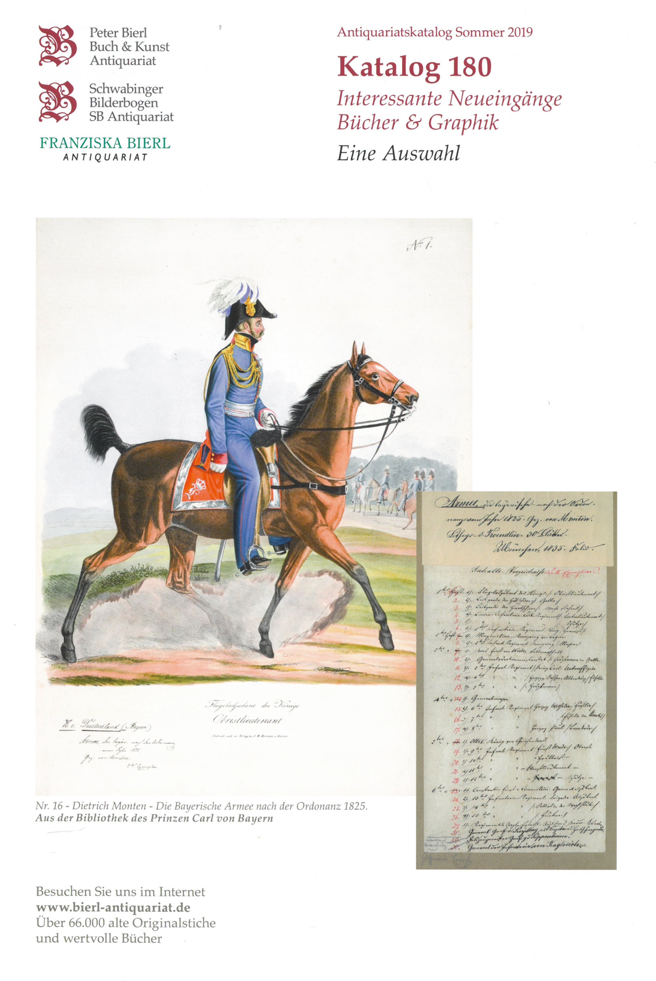 Katalog 180 - Interessante Neueingänge